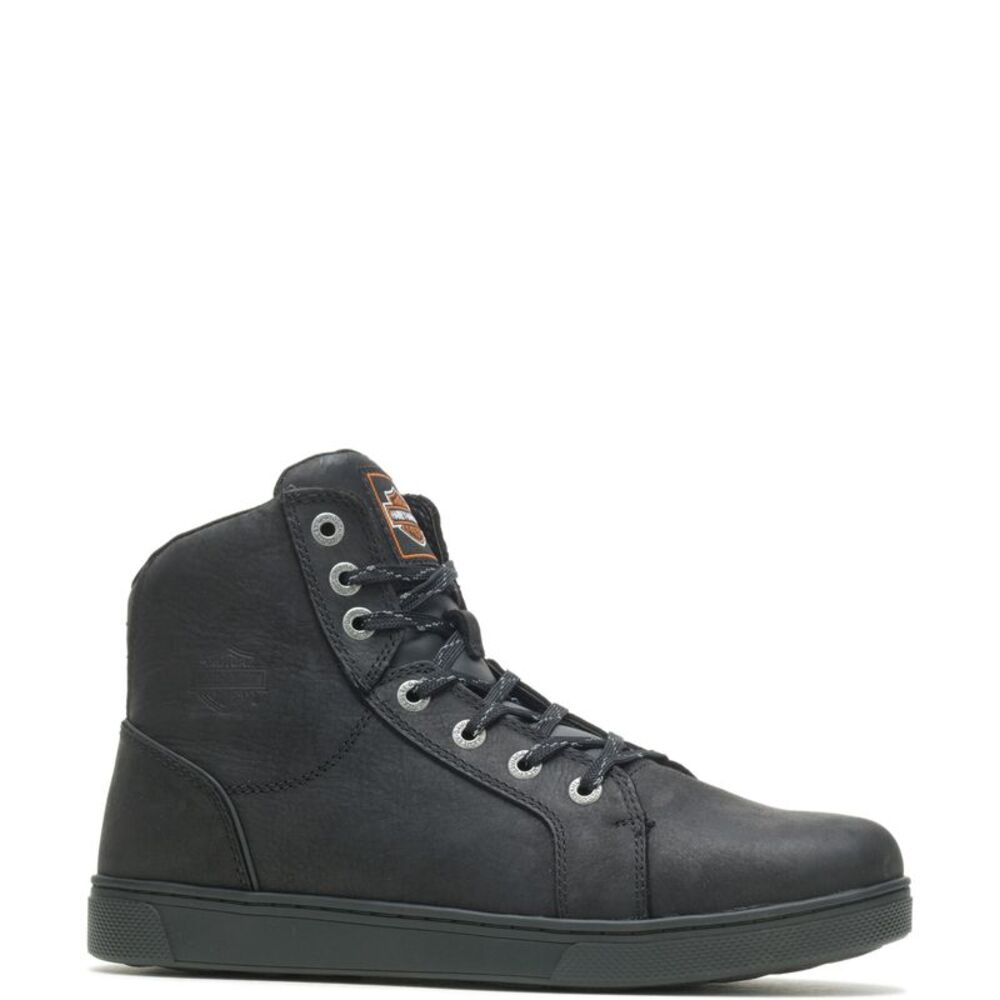 Harley-Davidson Mens Watkins 6" Black Shoes (NWT) - Picture 2 of 7